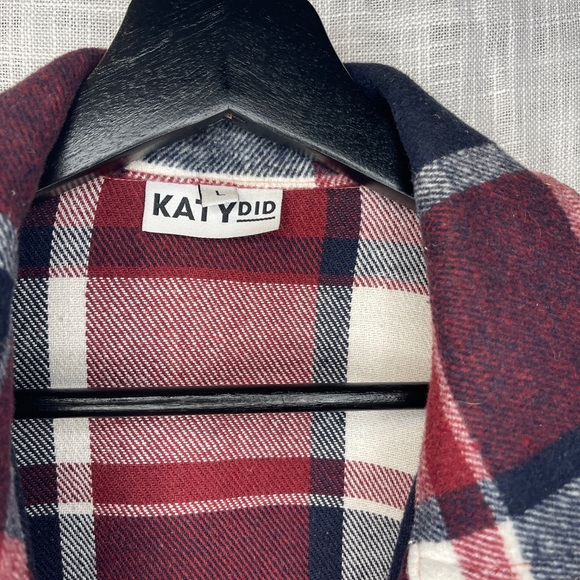 Cozy long flannel shacket - Picture 4 of 4